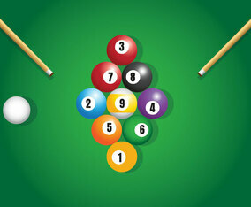 9 Ball Billiard Vector