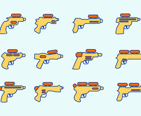 Water Gun Vector
