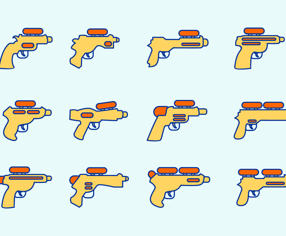 Water Gun Vector