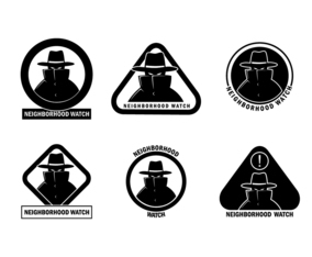 Neighborhood Watch Suspicious Person Vector
