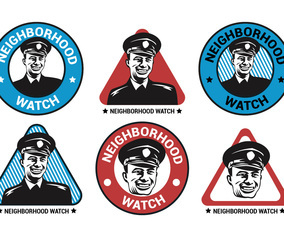 Neighborhood Watch Vector Logo Collection