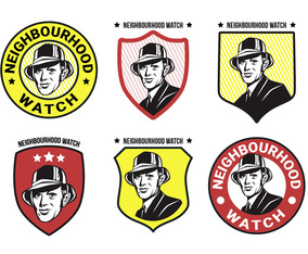 Neighborhood Watch Vector Logo Collection