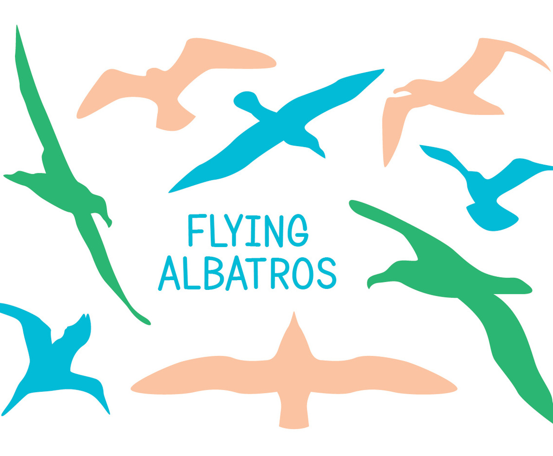 Silhouette Albatros Vectors