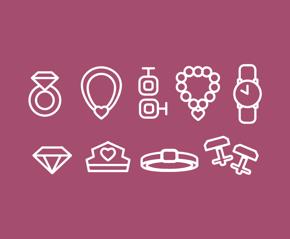 Vector Jewerly Icon Set