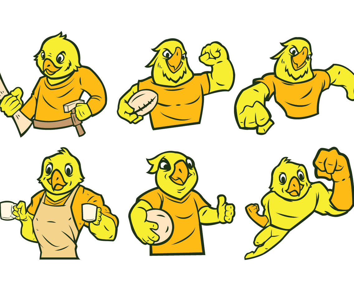 Free Parrot Mascot Vector