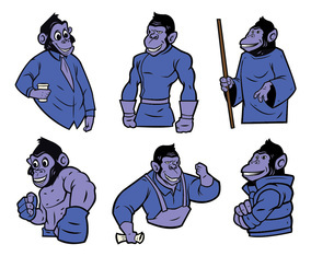 Free Monkey Mascot Vector