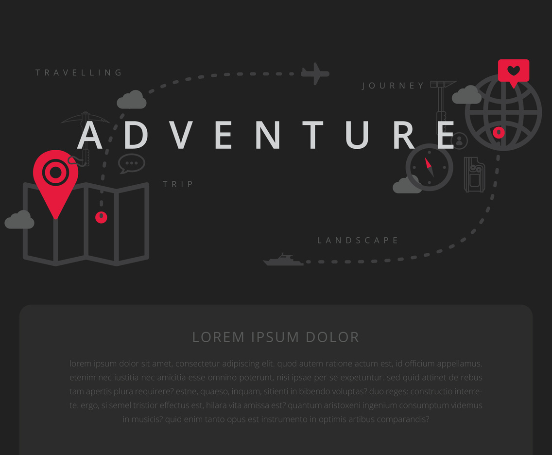 Travelling and Rappel Equipment Illustration