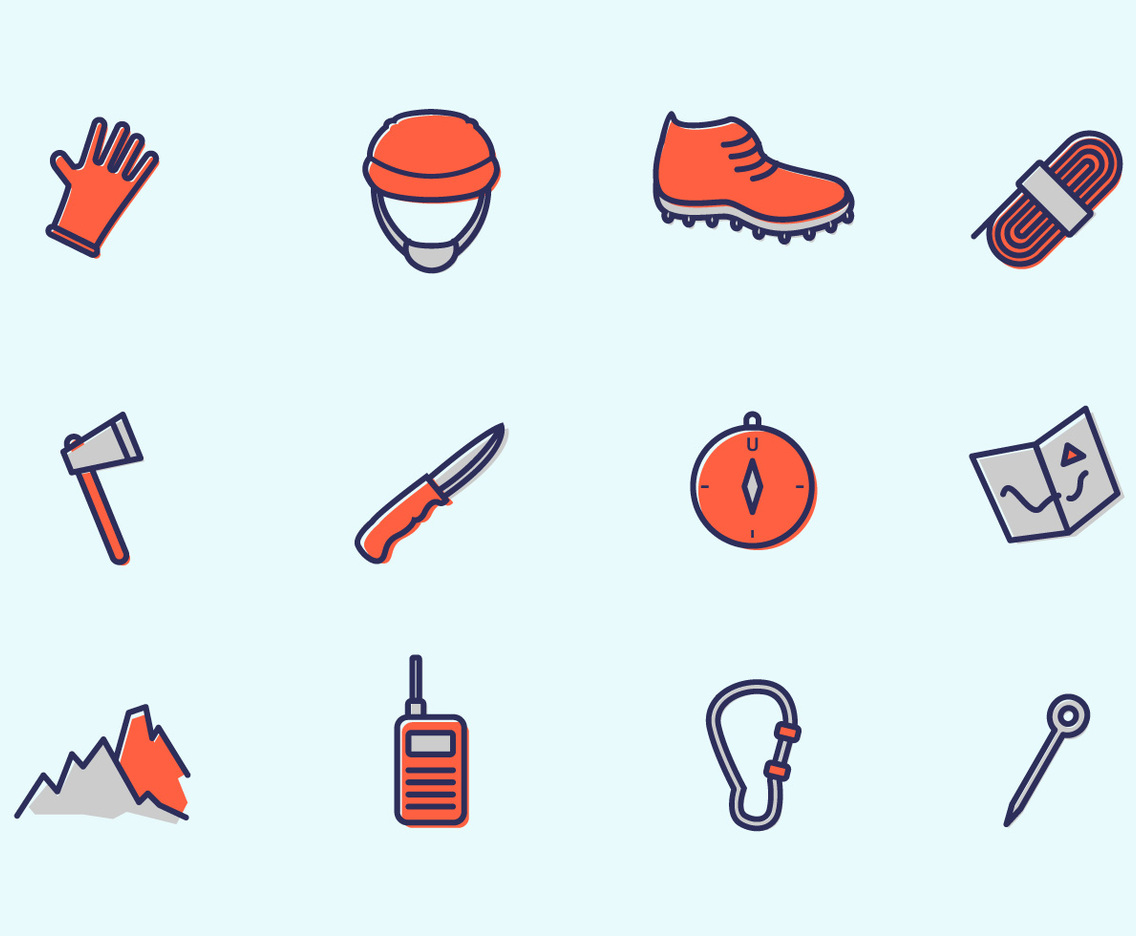 Rappeling Equipment Vector