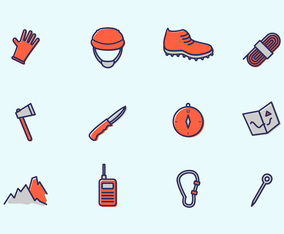 Rappeling Equipment Vector