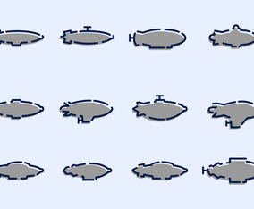 Blimp Silhouettes Pack