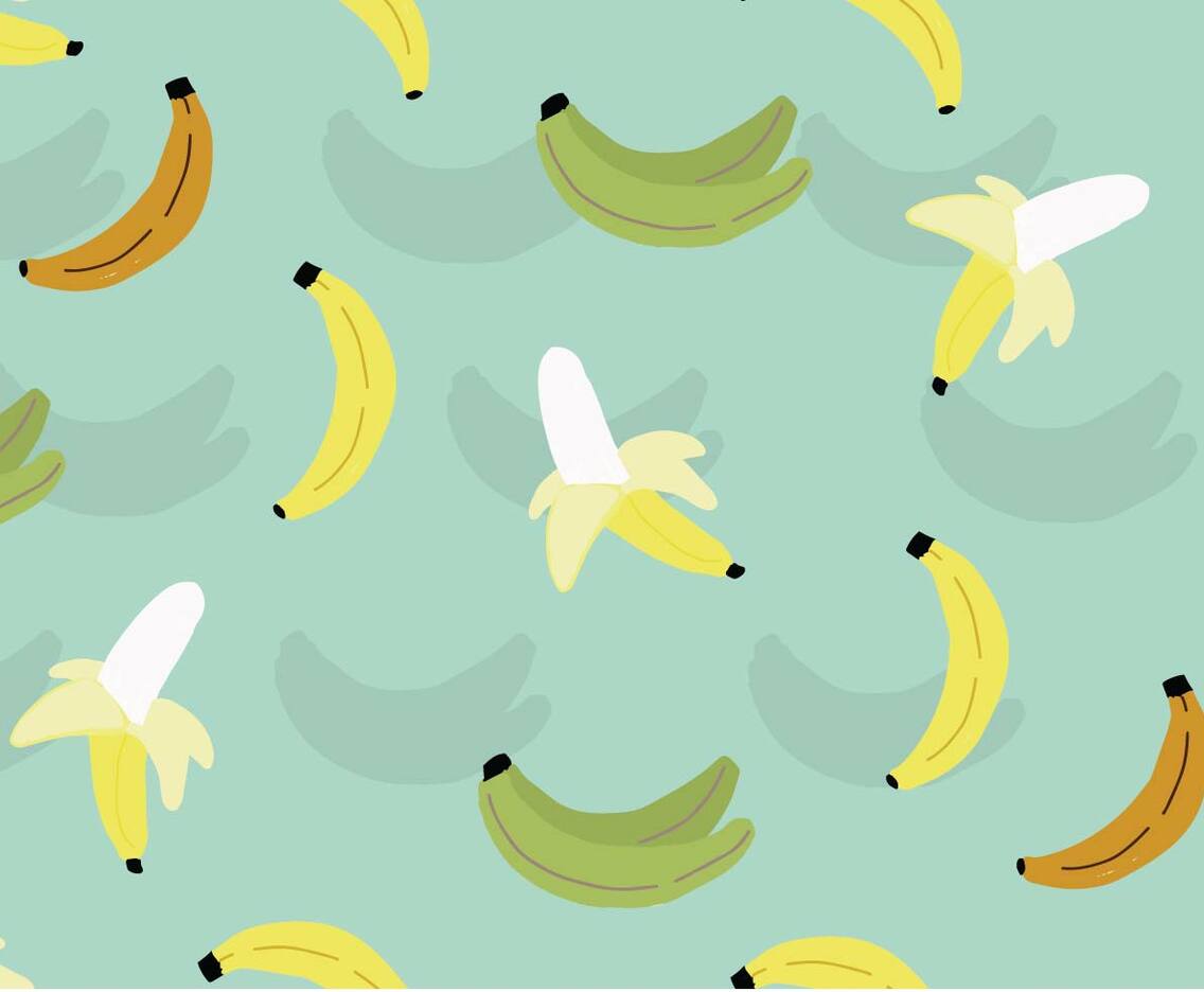 Plaintain Seamless Pattern Vector