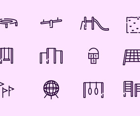 Kids Playground Vector