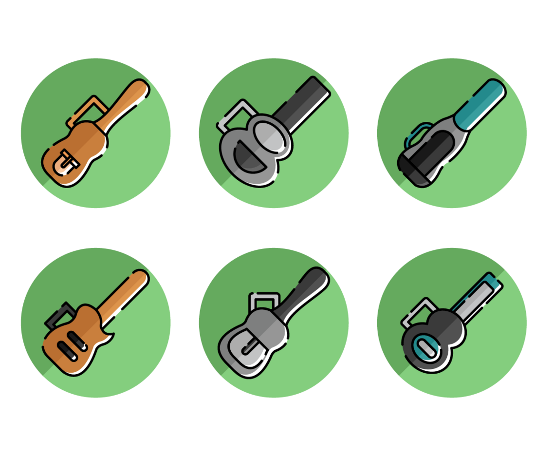 Guitar Case Free Vector Pack