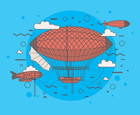 hot air balloon vector - 2588 Free Vectors to Download | FreeVectors