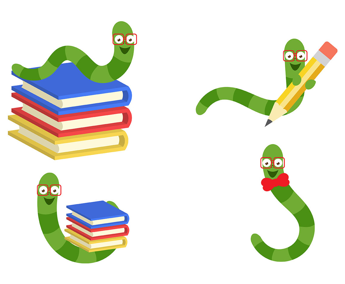 Bookworm Vectors