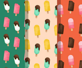 Free Vintage Ice Cream Patterns