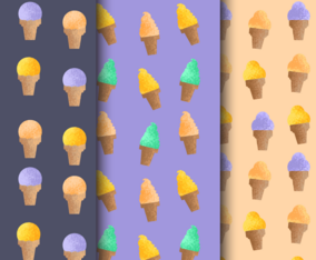 Free Vintage Ice Cream Patterns
