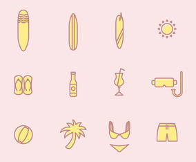 Beach Vacation Vectors