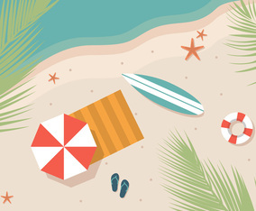 Surfboard Summer Beach