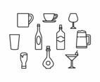 Free Beverage Line Icon Vector