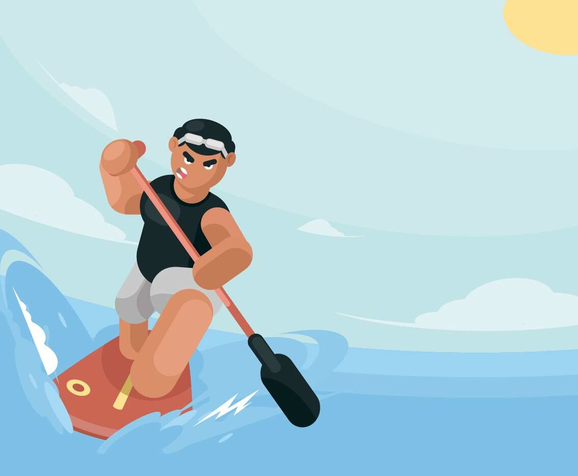 Paddleboard Illustration