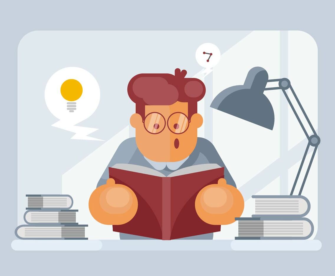 Bookworm Illustration