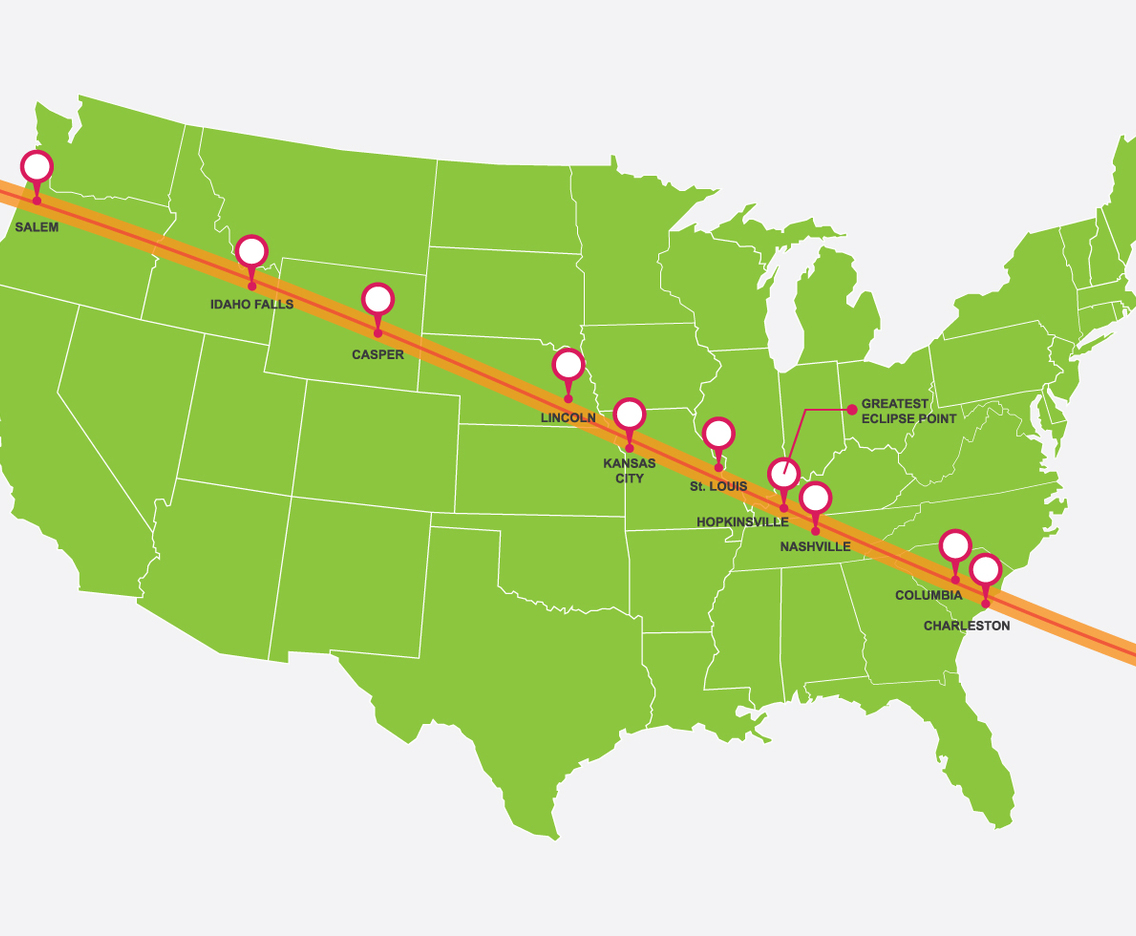 United States Solar Eclipse Map