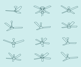 Ceiling Fan Vector Pack