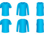 V-Neck Shirt Template Free Vector