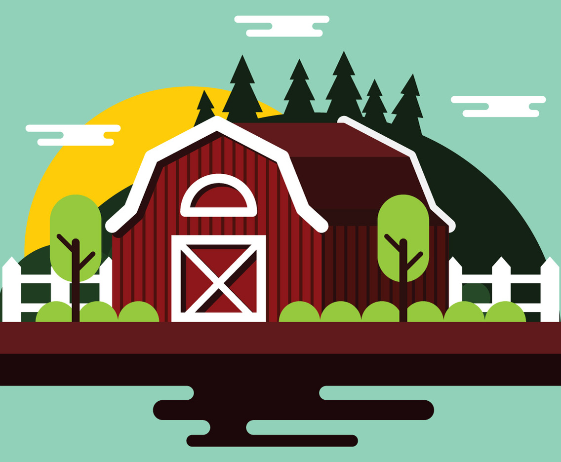 Farm Vector Illustration