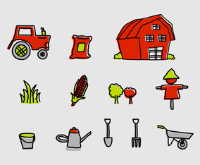Farm Icons Set