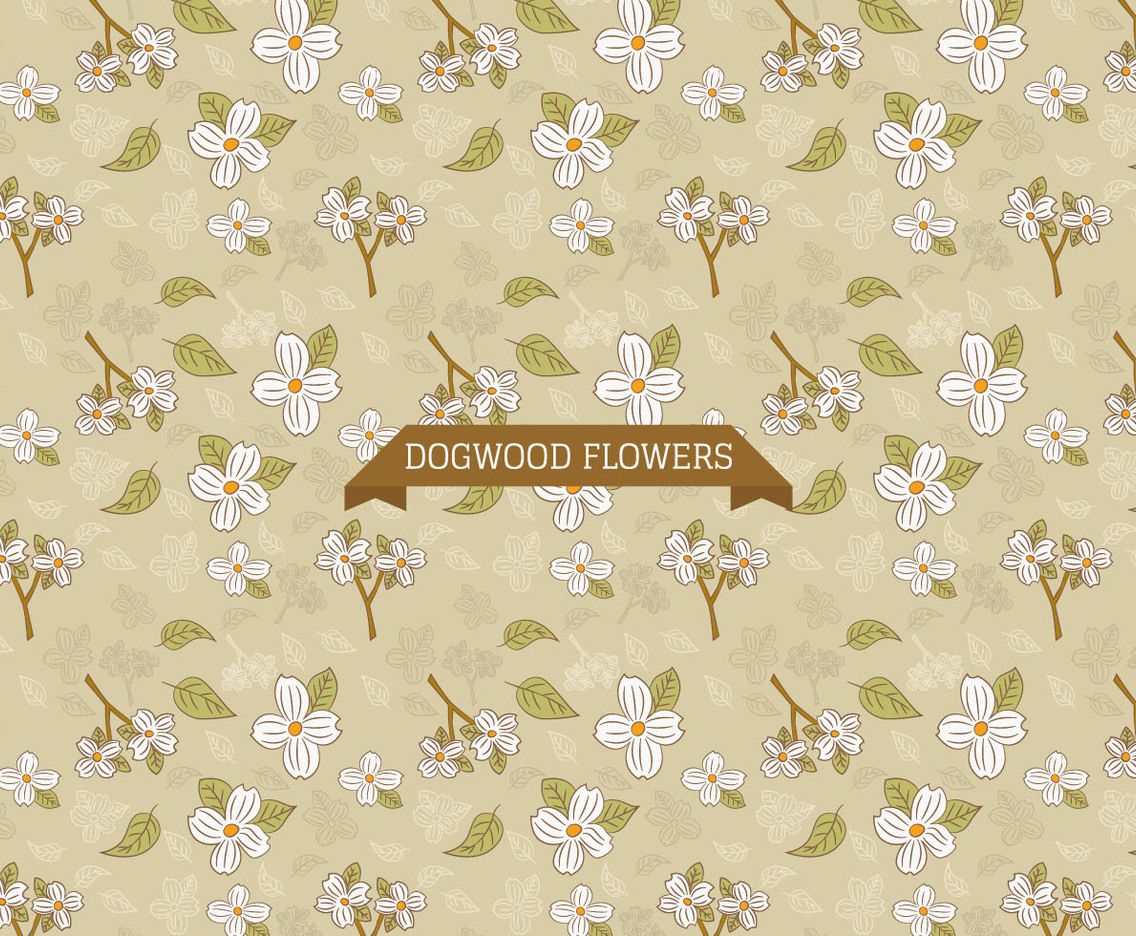 Dogwood Flowers Background