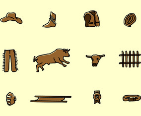 Bull Fighter Icons