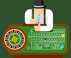 Roulette Table Vector Illustration