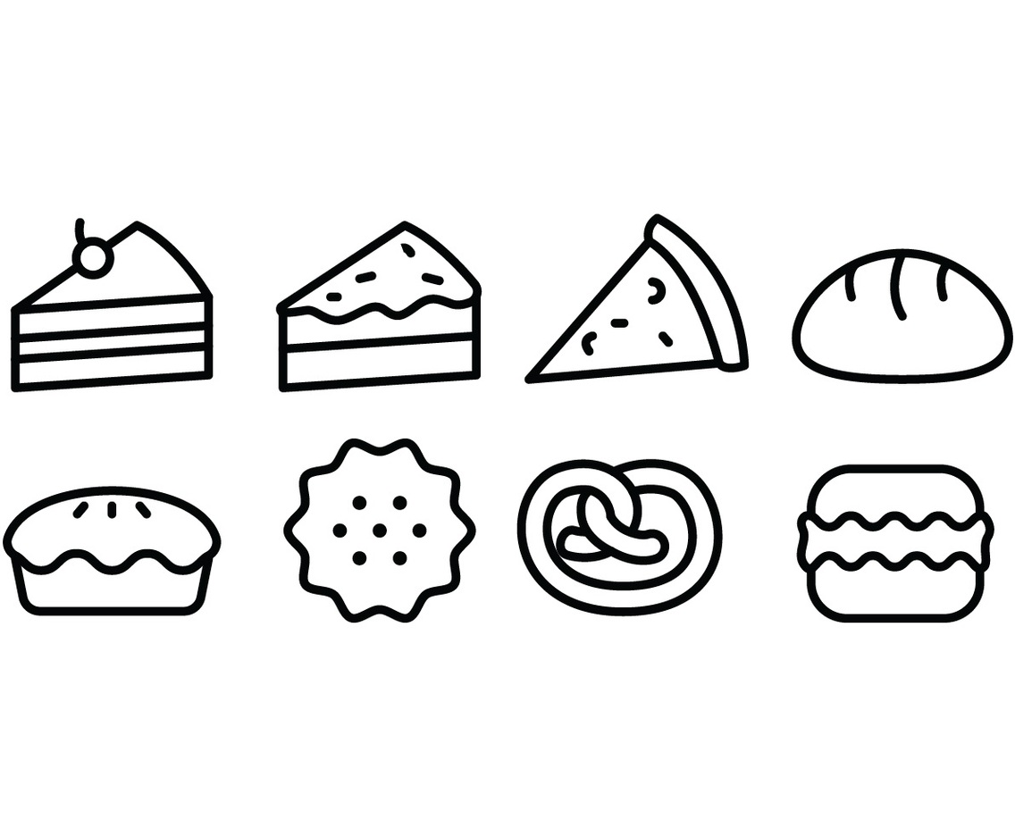 Bread and Bakery Icon Set