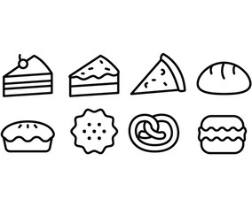 Bread and Bakery Icon Set
