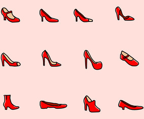 Vector Ruby Shoes
