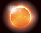 Radiance Vector Background, Editable Template