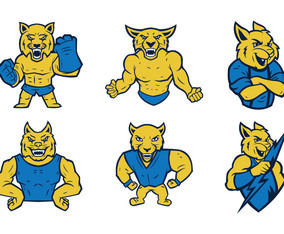 Wild Cat Mascot Vector