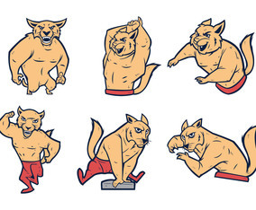 Free Wild Cat Vector