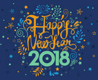 Happy New Year Greeting Card Template