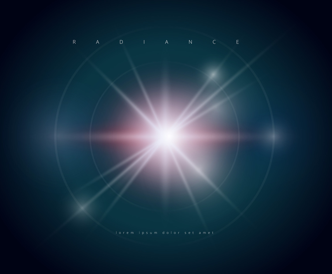 Radiance Vector Background, Editable Template