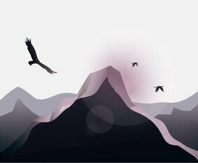 Matterhorn Dark Background Vector