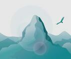Matterhorn Background Vector