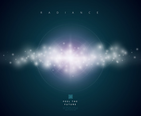 Radiance Vector Background, Editable Template
