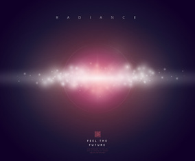 Radiance Vector Background, Editable Template