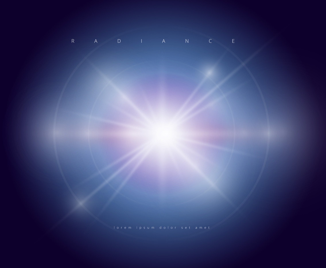 Radiance Vector Background, Editable Template