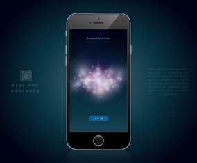 Radiance Vector Background, Editable Template