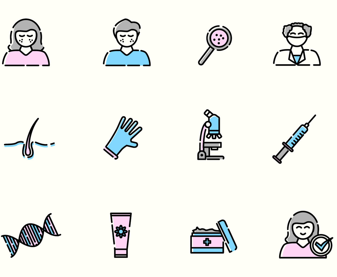 Dermatology Vector Icons