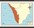 Kerala Map Illustration Vector
